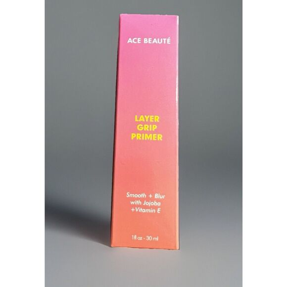 ACE BEAUTE Layer Grip Primer Smooth + Blue With Jajoba + Vitamin E 1 fl oz NIB - Picture 1 of 6